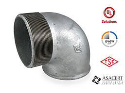 Кут (коліно) 90° оцинкований ЗВ 4" Hydro-T