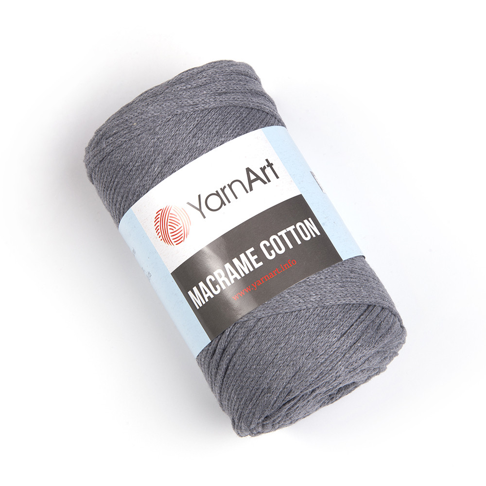Пряжа Yarnart Macrame Cotton №774 темно-сірий (Ярнарт Макраме котон), фото 1