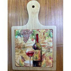 Підставка під гаряче Limited Edition WINE TIME з бамбуком.ручкою 18х28 см (B160070)