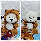 Ведмедик у костюмі капібари, м'яка іграшка 25 см, фото 3
