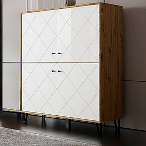 Пенал Bollo BO8  Accord,колір  дуб артизан / білий матовий, фото 1