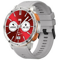 Розумний водонепроникний годинник IP68 Modfit Base T2 з оксиметром і тонометром Silver