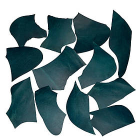 Шкіра натуральна Крейзі Хорс у шматках т.1,4-1,6 мм колір Opal (лазурний)