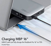 Павербанк Power Bank ZMI 25000 mAh No20 210W (QB826G) Silver, фото 3