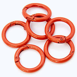 Карабін кільце 24х4 мм 1 шт. Червоний