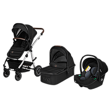 Коляска універсальна 3в1 Lionelo Amber Black Silver Чорна, фото 2