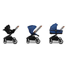 Коляска універсальна 3в1 Lionelo Mika Blue Navy Синя, фото 2