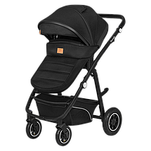 Коляска універсальна 3в1 Lionelo Bianka Black Onyx Чорна, фото 3