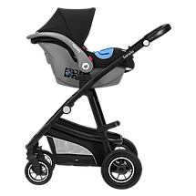 Коляска універсальна 3в1 Lionelo Bianka Black Onyx Чорна, фото 4