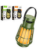 Бездротова колонка — лампа 2 в 1 Hoco BS61 Wild fun outdoor camping light зелена, фото 4