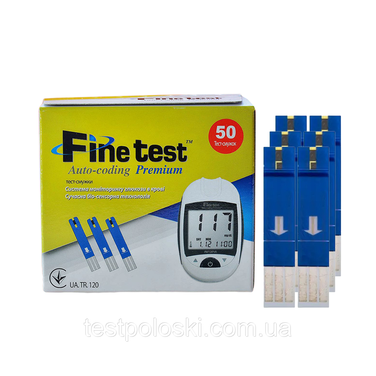 Тест-смужки Finetest premium No50/300 штук