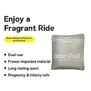 Автомобільний ароматизатор освіжувач повітря в машину BASEUS Margaret Series Cedar Oud (сірий матовий), фото 2
