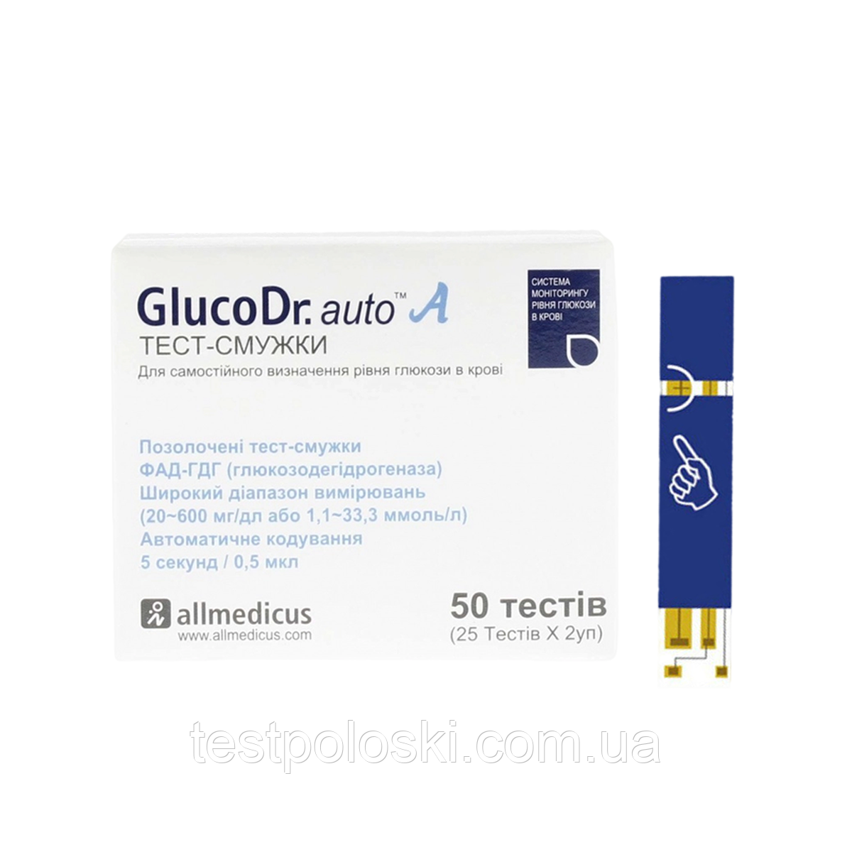 Тест-смужки GlucoDr auto 50 шт.