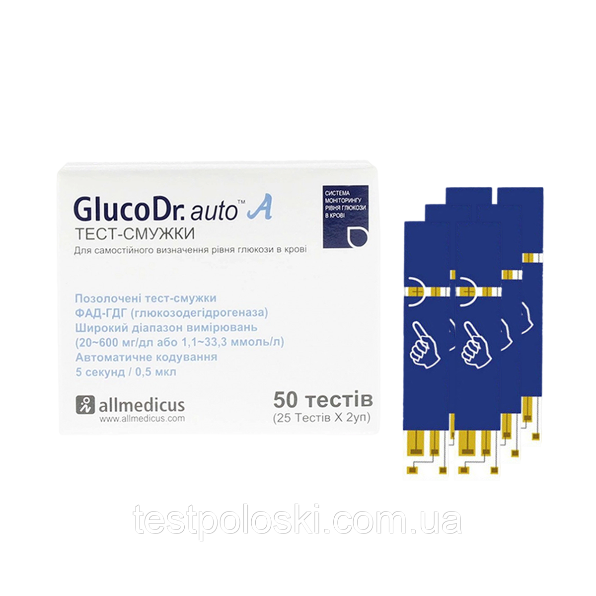 Тест-смужки GlucoDr auto No50/300 штук