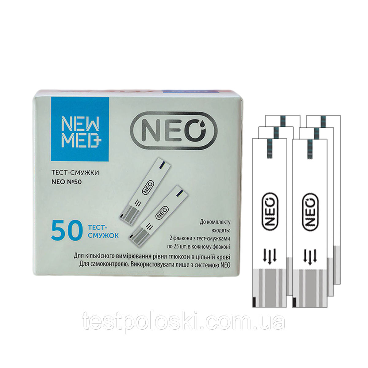 Тест-смужки NewMed Neo 50 — 300 штук