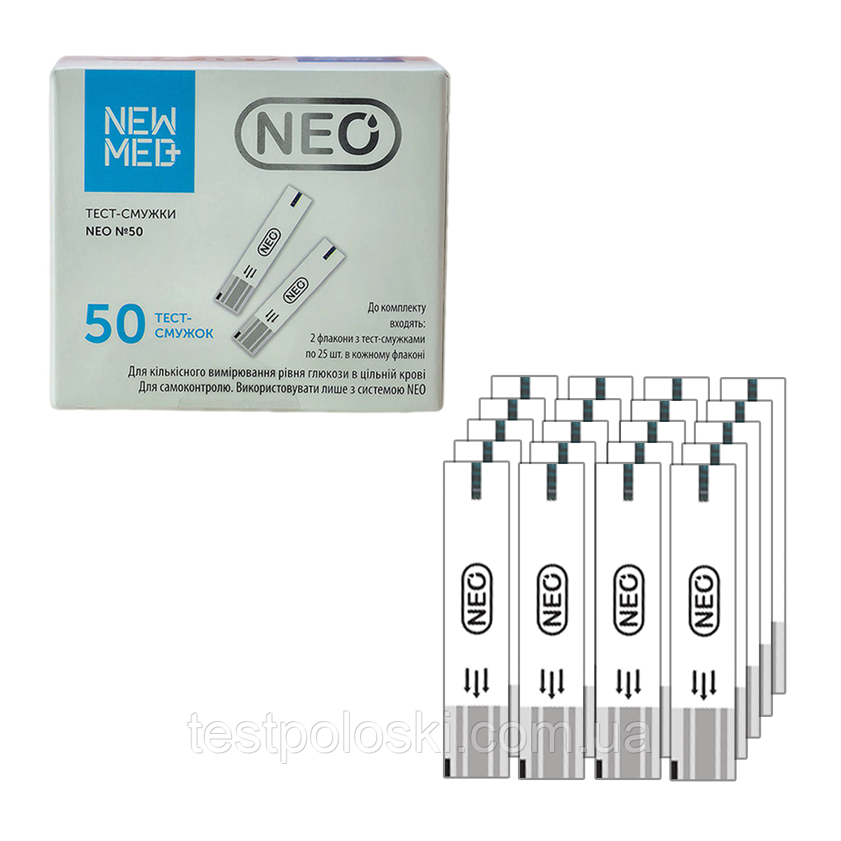 Тест-смужки NewMed Neo 50 — 1000 штук