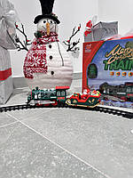 Залізниця JHX6636-37 локомотив, вагон 1шт, фігурки, звук, світло, 2 види, на батарейці, в коробці, 47,5-25-6,5см, фото 2