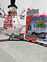 Залізниця JHX6636-37 локомотив, вагон 1шт, фігурки, звук, світло, 2 види, на батарейці, в коробці, 47,5-25-6,5см, фото 3