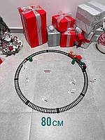 Залізниця JHX6636-37 локомотив, вагон 1шт, фігурки, звук, світло, 2 види, на батарейці, в коробці, 47,5-25-6,5см, фото 4