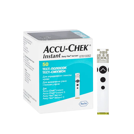 Тест-смужки Акку Чек Інстант (Accu Chek Instant) 50 шт., фото 1