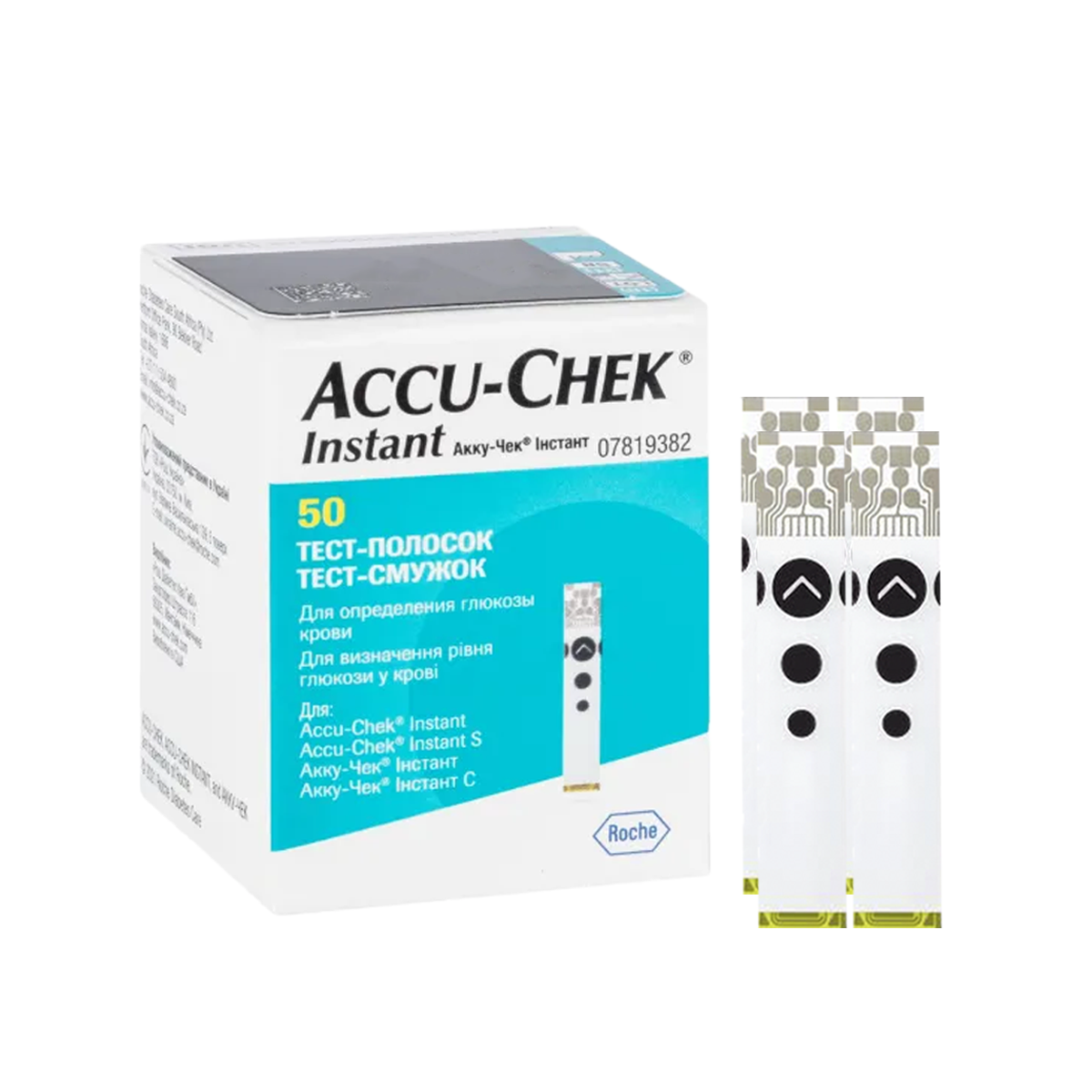 Тест-смужки Акку Чек Інстант 50 шт. (Accu Chek Instant)/200 штук