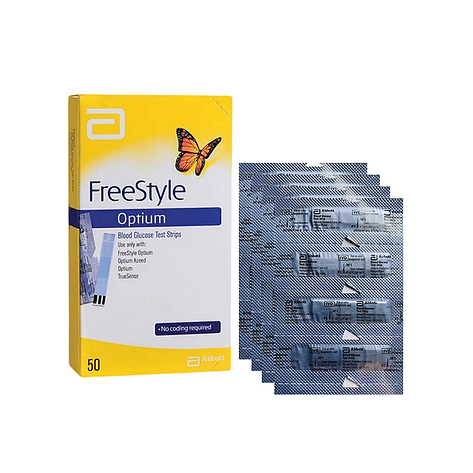 Тест смужки Фрі Стайл Оптіум 50 шт. (Freestyle Optium)/200 шт., фото 1