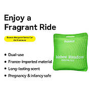 Автомобільний ароматизатор освіжувач повітря в машину BASEUS Margaret Series Rainbow Meadow (зелений ліс), фото 2