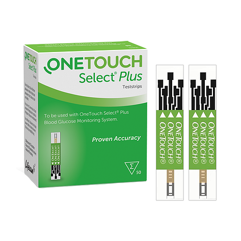Тест-смужки Ван Тач Селект Плюс (One Touch Select Plus) No50/100 штук, фото 1