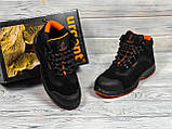 Спецвзуття черевики захисні чоловічі робоче демісезонне взуття роба для працівників шкіряні з металевим підноском польша, фото 4