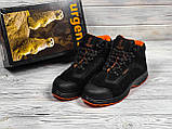 Спецвзуття черевики захисні чоловічі робоче демісезонне взуття роба для працівників шкіряні з металевим підноском польша, фото 7