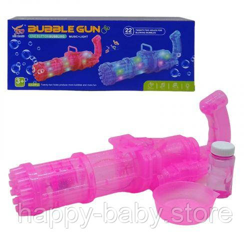 Установка з мильними бульбашками "Кулемет-бластер" (рожевий), фото 1