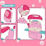 Грумінг салон — Валіза з улюбленцем 008-980-4, м'яка іграшка, аксесуари, полички, приладдя, фото 9