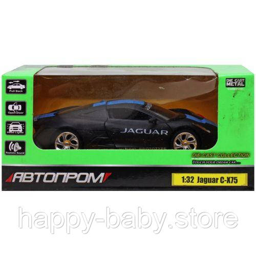 Уцінка. Машина — метал. 68399 (7947) (48шт / 2) "АВТОПРОМ", 1: 32 Jaguar C-X75, 3 кольори, світло, звук, в, фото 1