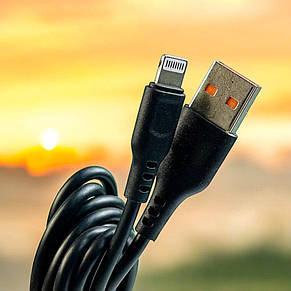 Кабель Denmen D23L USB - Lightning 2.1A кабель для iPhone, Айфон 5/6/7/8/Х/ХS/ХR/11/11Pro 2m, фото 4