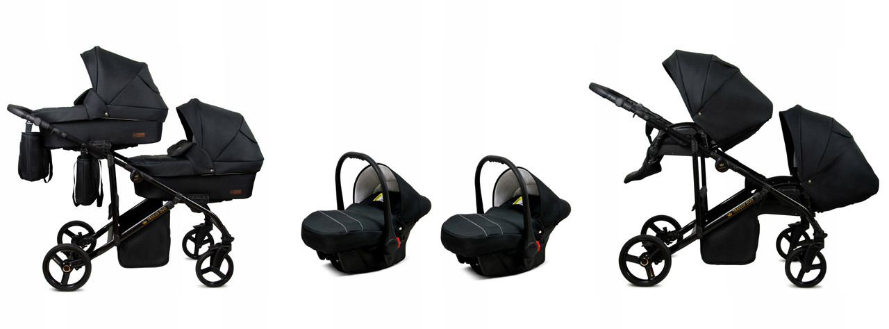 Візок для двійні 3в1 BabyLux TRAILUX DUO