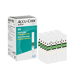 Тест-смужки Акку-Чек Актив 50 шт. (Accu-Chek Active)/1000 штук