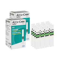 Тест-смужки Акку-Чек Актив 100 шт. (Accu-Chek Active)/800 штук