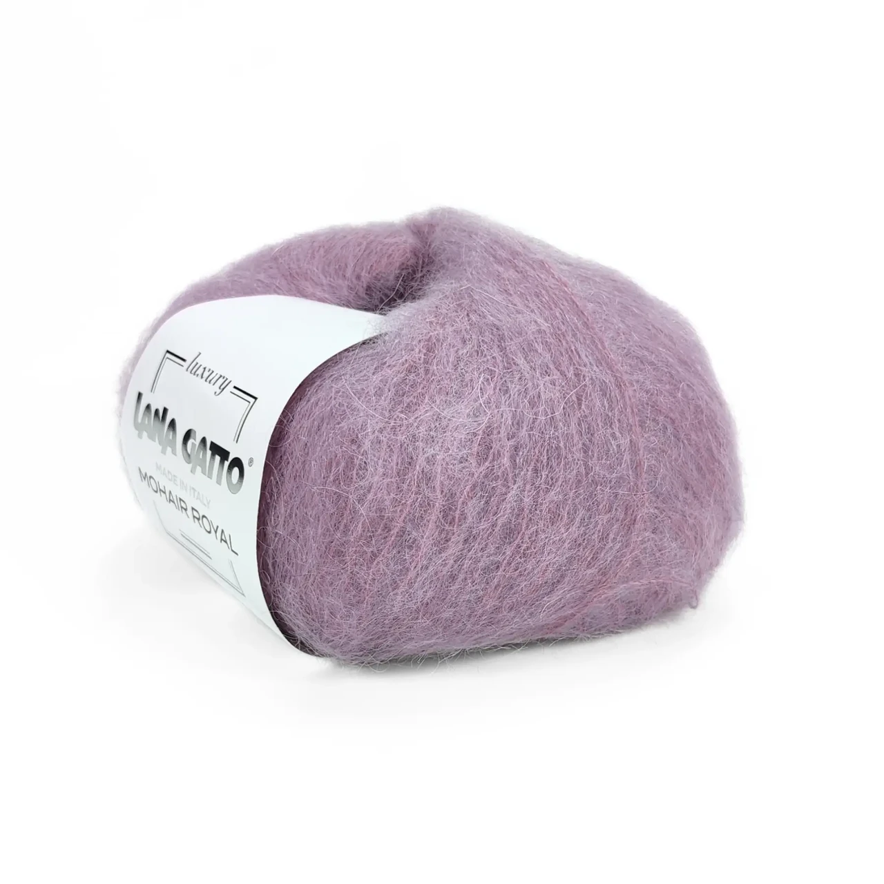Пряжа Lana Gatto Mohair Royal/Мохер Роял, бузковий 9370