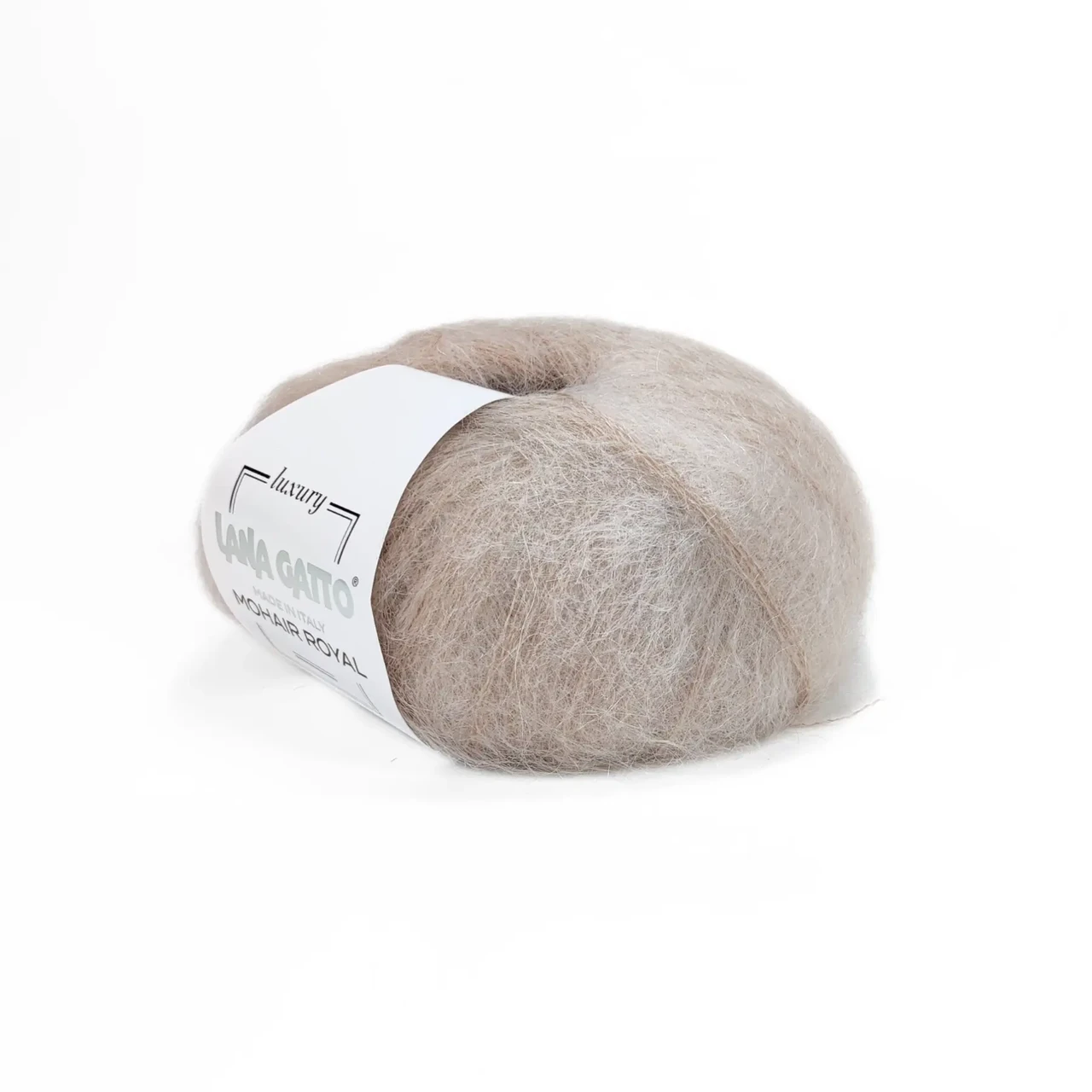 Пряжа Lana Gatto Mohair Royal/Мохер Роял, бежевий 9372