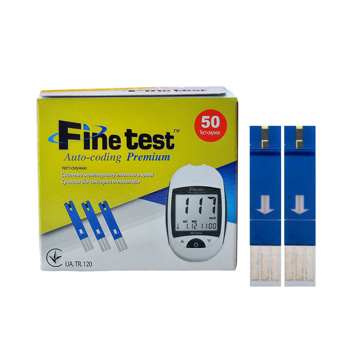 Тест-смужки Finetest Premium 2*25 — 100 штук