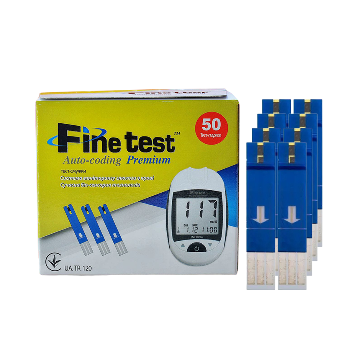 Тест-смужки Finetest Premium 2*25 — 400 штук