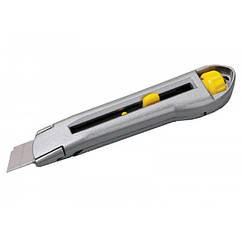 Ніж 18 мм металевий подвійний фіксатор MASTERTOOL GM (17-0078), 8579234 — 454