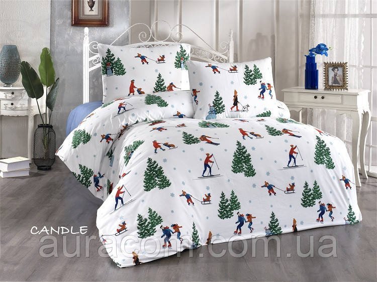 Candle фланелева постіль. Євро розмір. Belizza Туреччина., фото 1