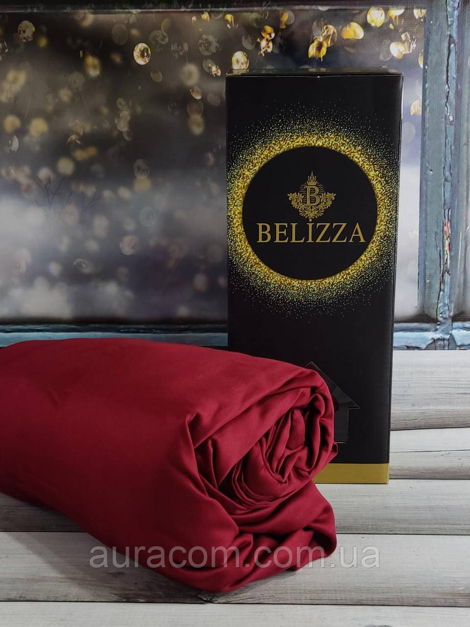 Kirmizi 100х200см., сатинове простирадло на резинці. Belizza Туреччина.