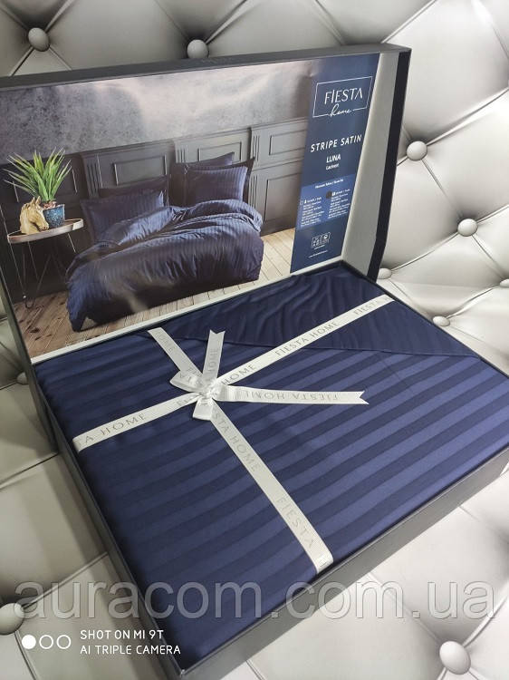 Luna lacivert cатин страйп. Євро розмір. Fiesta Туреччина., фото 1
