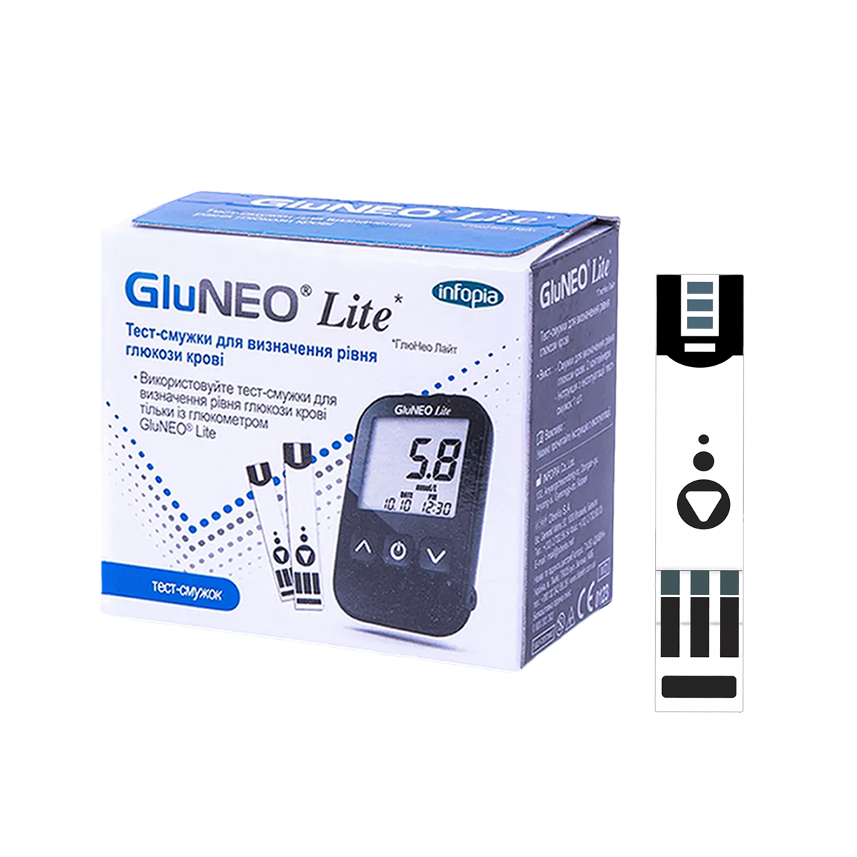 Тест смужки GluNeo Lite 50 штук