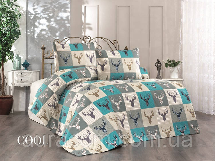 Полуторный комплект постельного белья, фланель(байка), Cool, Belizza, Турция., фото 1