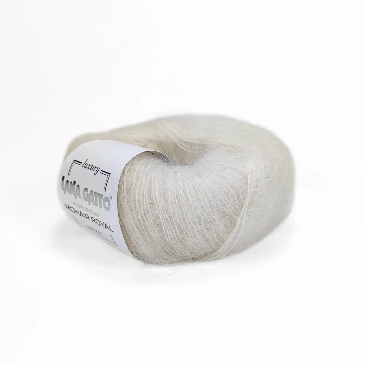 Пряжа Lana Gatto Mohair Royal/Мохер Роял, молочний 1650