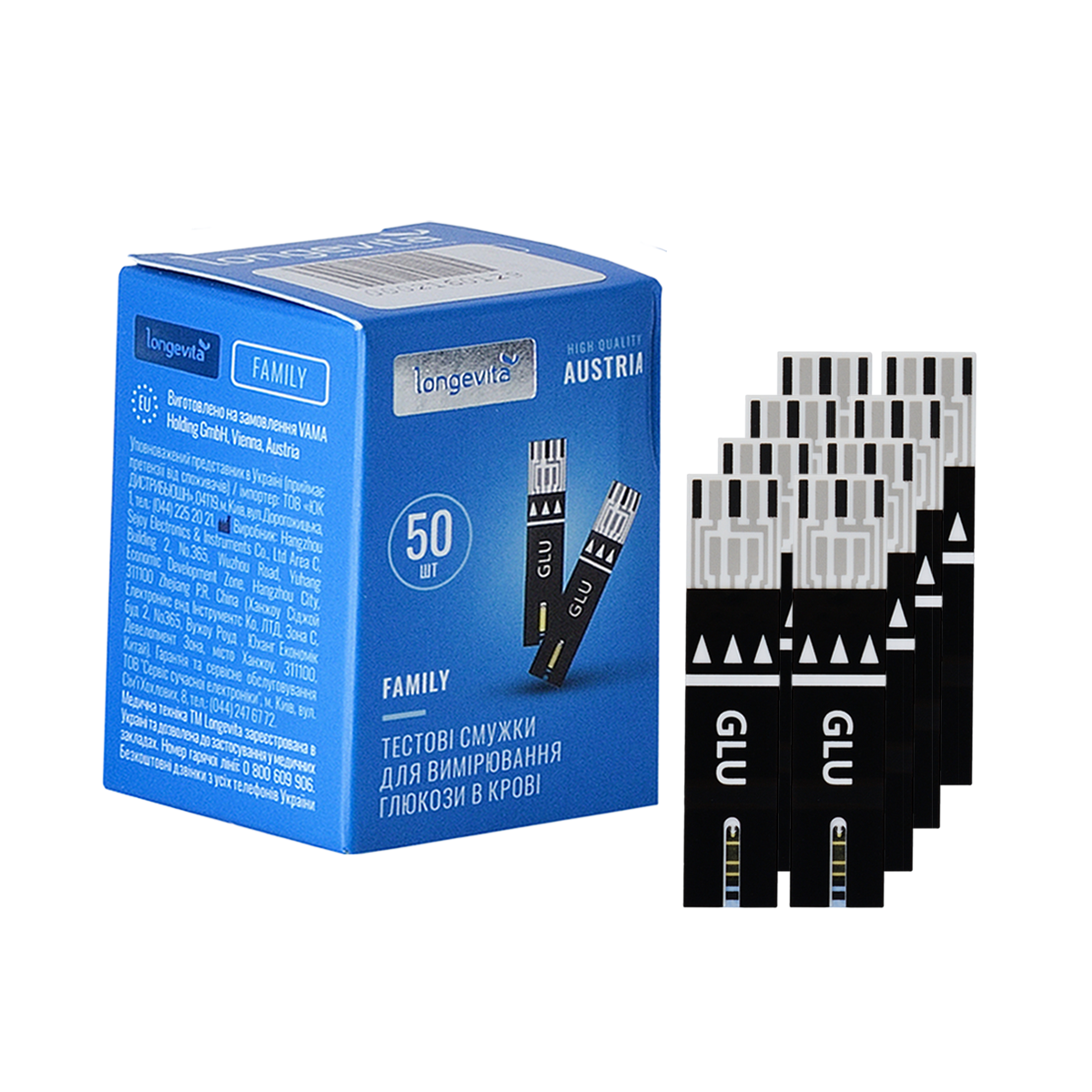 Тест-смужки Longevita Family No50/400 штук