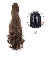 Шиньйон на крабі хвилястий хвіст коричневий (SHKR-W8)